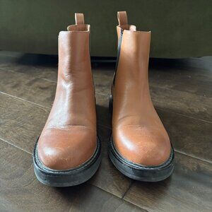 J.Crew Leather Chelsea Boots Brown 6.5